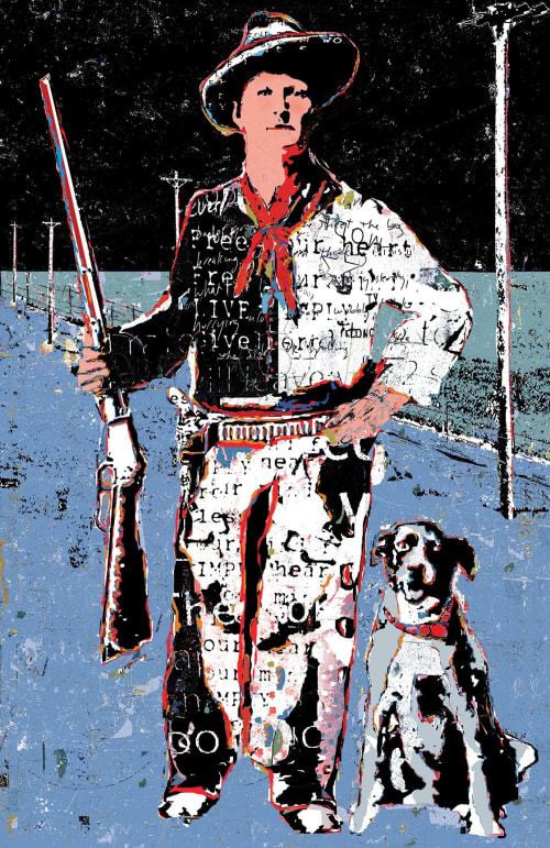 Man with Dog | Art & Wall Decor by Daryl Thetford
