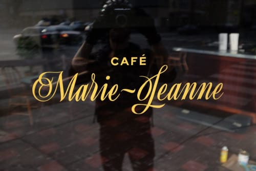 Storefront Logo | Signage by Finer Signs | Café Marie-Jeanne in Chicago