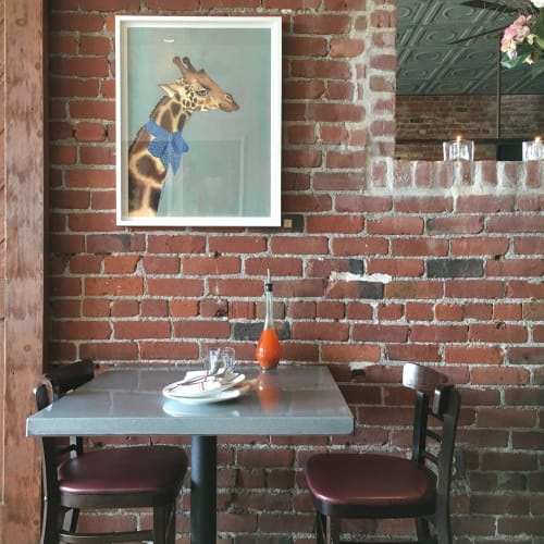 Giraffe | Art & Wall Decor by Jamie L. Luoto | Diavola Pizzeria & Salumeria in Geyserville