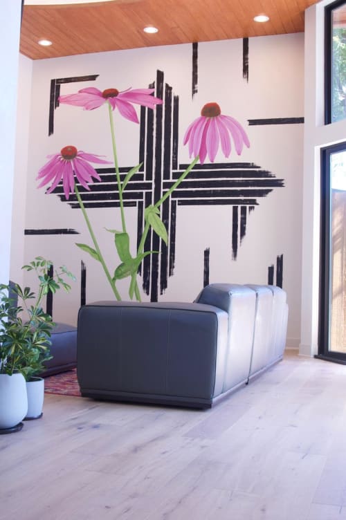 living room mural | Murals by REBECCA BARBOUR