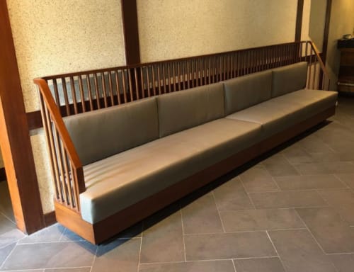 AFM Fabricated Banquettes | Furniture by American Manufacture Furniture, Inc. (AFM Contract) | Tokyo Wako Arcadia in Arcadia
