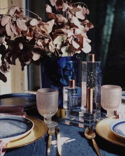 CELESTIAL Candle Holders | Set | Decorative Objects by BAIBA GLASS