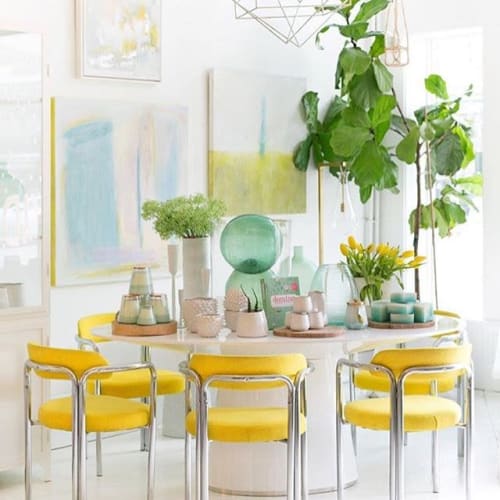 Mellow Yellow Kitchen | Interior Design by Amy Gordon Art