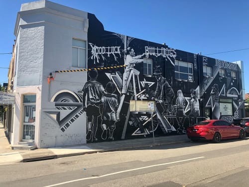 Wall Mural | Street Murals by Heesco | The Brotherhood Yiros & Grill in Seddon