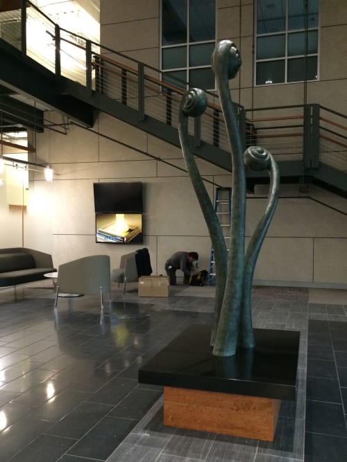 Fiddleheads Bench – SCRA | Public Sculptures by Jim Sardonis | SCRA -Applied Technologies Center in Summerville