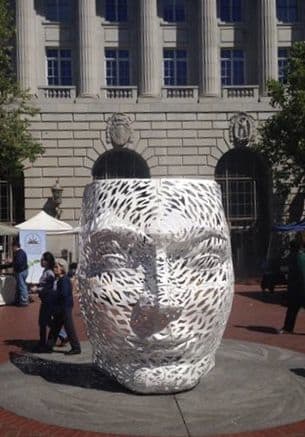 Face of Gaia (Metaface) | Public Sculptures by Pierre Riche Art