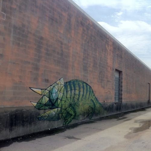 Chameleon | Street Murals by Vincent Fink | Winter Street Studios in Houston