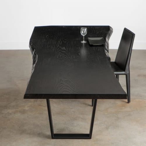 Blackened Oak Dining Table No. 347 | Tables by Elko Hardwoods