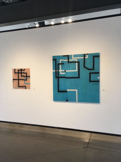 Geometric Abstract Painting | Paintings by Steven Baris | Space Gallery in Denver