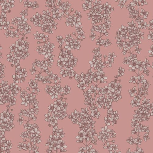 Cherry Blossom Textile | Linens & Bedding by Patricia Braune