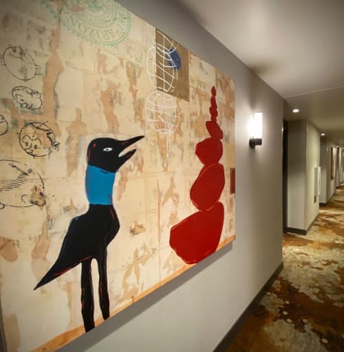 Cairns Garden | Oil And Acrylic Painting in Paintings by John Randall Nelson | Canopy by Hilton Tempe Downtown in Tempe