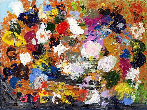 Paint Pop - Autumn Leaves (Print) | Oil And Acrylic Painting in Paintings by Michelle Keib Art