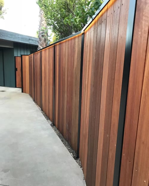 Custom Fence | Furniture by Fluxco Design | Private Residence, Studio City in Los Angeles