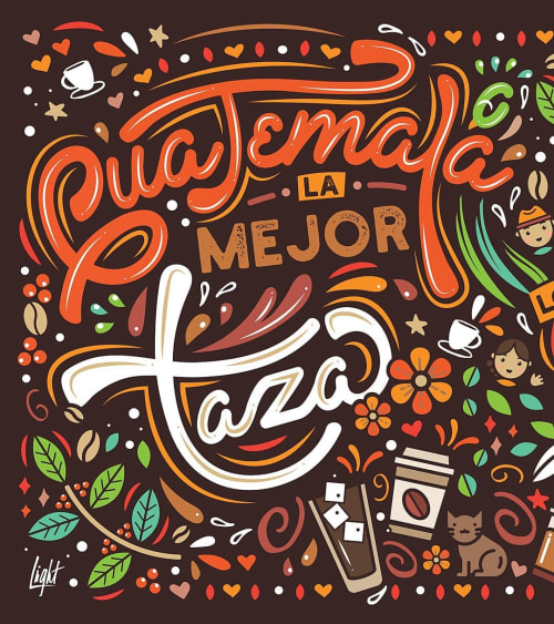 Guatemala La Mejor Raza. Los Chapines El Mejor Blend | Murals by Light Andrade | Cafe Barista El Beneficio in Guatemala