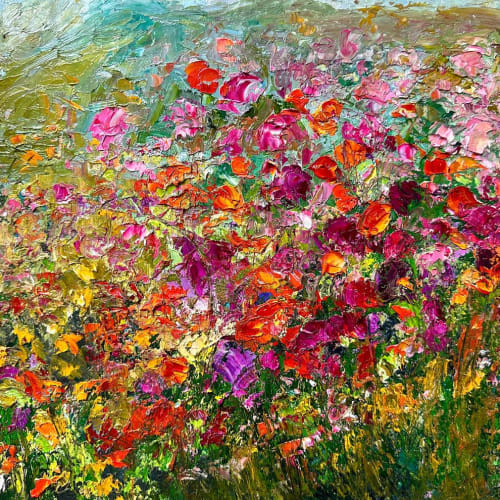 Wild Passion | Oil And Acrylic Painting in Paintings by Checa Art