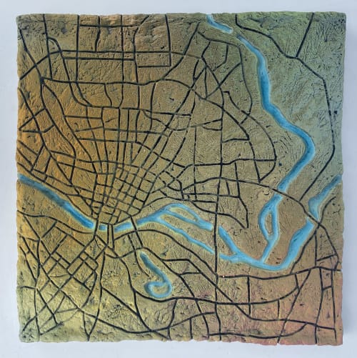 Ceramic Tablet: St. Louis | Tiles by Gregor Turk