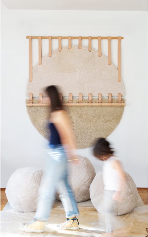 Shoreline Round Tapestry X