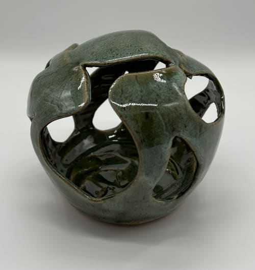 Cut Out Sphere | Sculptures by Feats Of Clay
