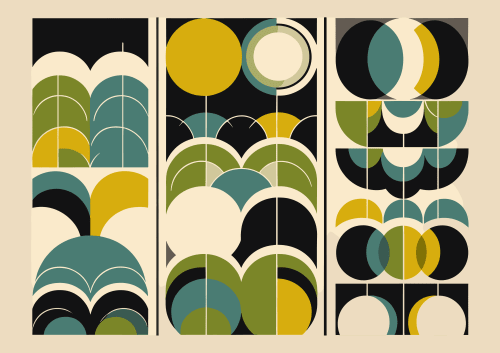 Abstract Geometric Art, Colourful, Art Prints, FRAMED. | Paintings by Paul Manwaring Fine Art Prints