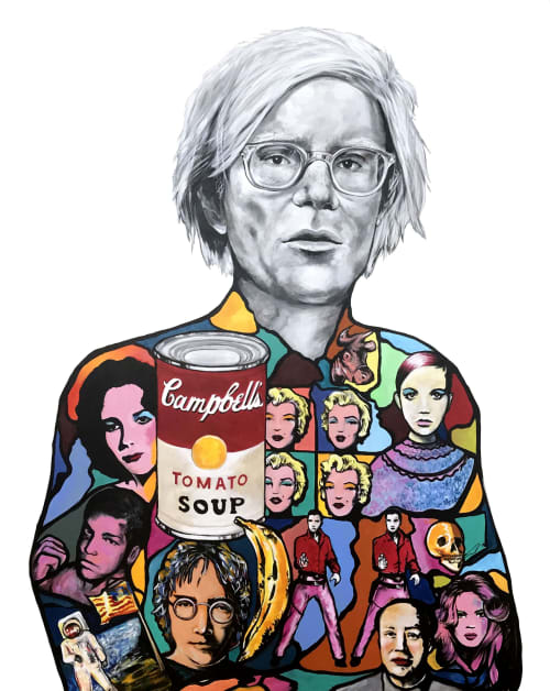 Andy Warhol | Oil And Acrylic Painting in Paintings by Anthony Hernandez Art