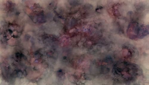 Ocean Mist-BK Canvas Print | Prints in Paintings by MELISSA RENEE fieryfordeepblue  Art & Design