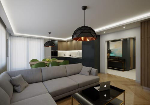 Sun Chandelier Copper 70 | Chandeliers by ADAMLAMP