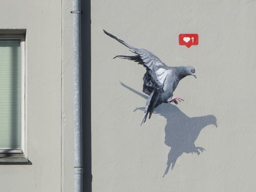 Love is in the Air | Street Murals by Murmure Street