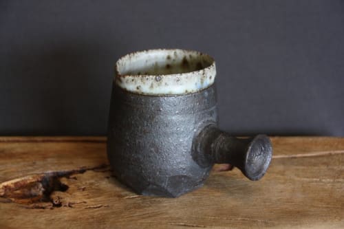 Small Handmade Porcelain Speckle Jug | Vessels & Containers by Minna Graham
