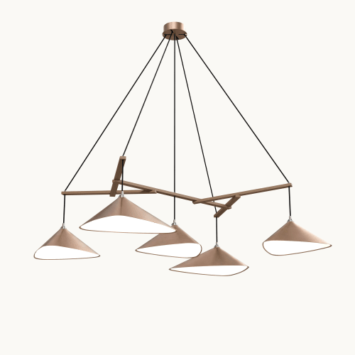 Emily Group of Five Pendant Light – Copper Semi-Matte | Pendants by MOSS Objects