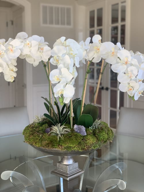 Grand Silk Orchid arrangement | Floral Arrangements by Fleurina Designs