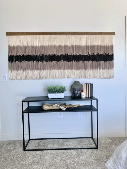 Commissioned Piece for Highrise Macrame Wall Hanging / Fiber | Wall Hangings by Jay Durán @ J. Durán Art + Home | Dallas in Dallas