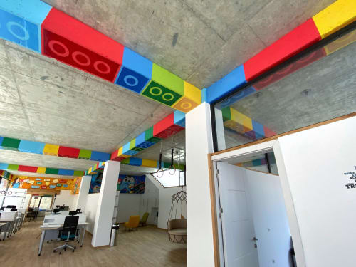 Lego Office | Paintings by Musya Qeburia | EgeekOwl in Telavi