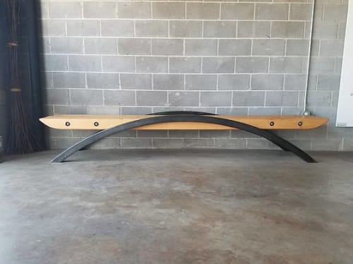 Gallery Bench | Benches & Ottomans by Where Wood Meets Steel | Redline in Denver