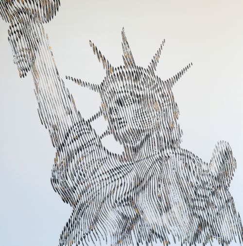 Statue of Liberty New York City | Oil And Acrylic Painting in Paintings by Virginie SCHROEDER | Toronto in Toronto