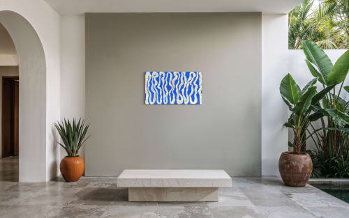 Bare Bones #1 - Blue | Wall Sculpture in Wall Hangings by Gila Mosaics Studio