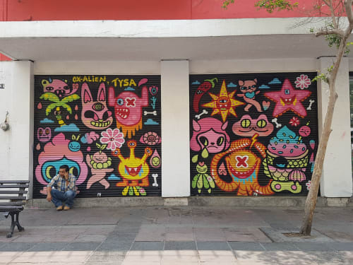 Shutter fun in Guadalajara | Street Murals by Ox-Alien | GUADALAJARA CENTRO in Guadalajara