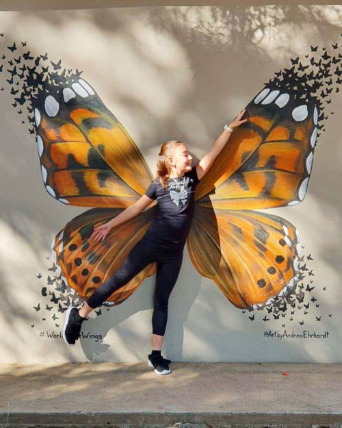 Butterfly Wings Mural | Murals by Art by Andrea Ehrhardt