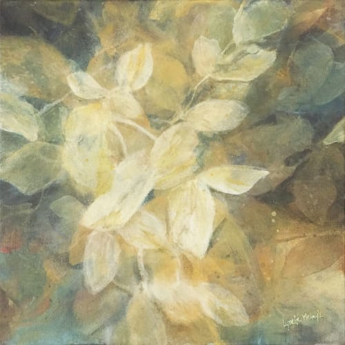 "Whispers of Nature 2" - Abstract Botanical Art | Paintings by Lynette Melnyk