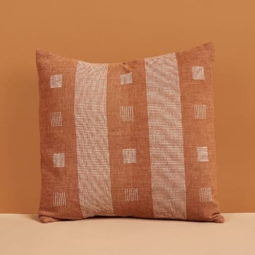 Nira Brown Pillow | Pillows by Studio Variously
