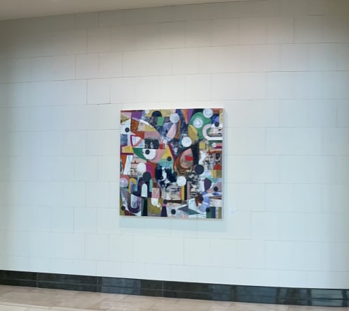 Diamonds and Pearls | Paintings by Kim Shockley Karelson Art | Lenox Square in Atlanta
