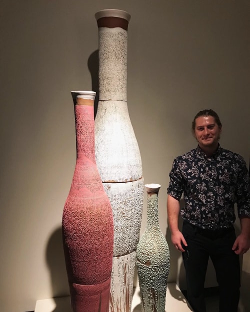 4 Crawl Vases | Sculptures by Matt Cripps (Cripps Pottery) | Beaverbrook Art Gallery in Fredericton