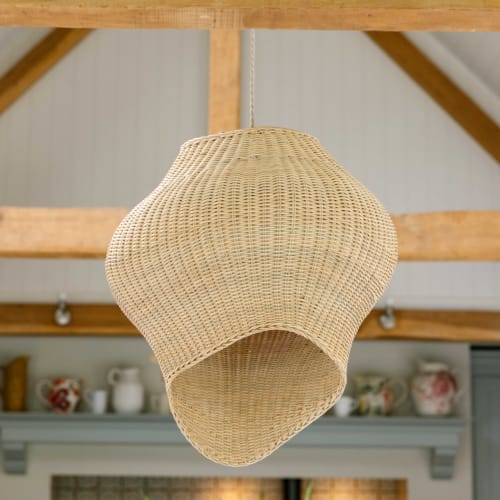 Shell Rattan Pendant Shade | Pendants by Hastshilp