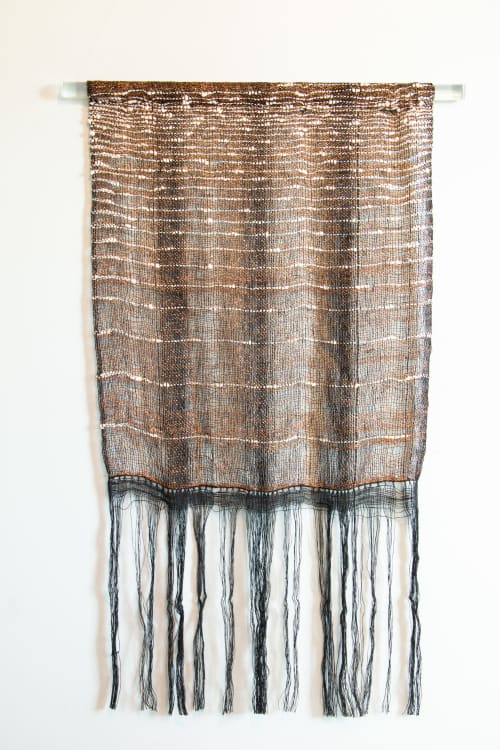 Copper Open Weave | Tapestry in Wall Hangings by Kristy Bishop Studios