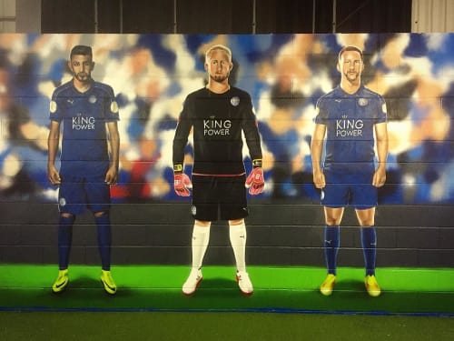 King Power Mural | Murals by Jody Thomas | King Power Stadium in Leicester