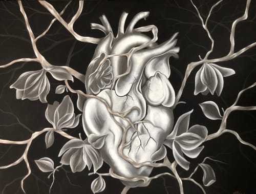 The Guarded Heart | Paintings by Brittany M Noriega Art | Kansas City in Kansas City
