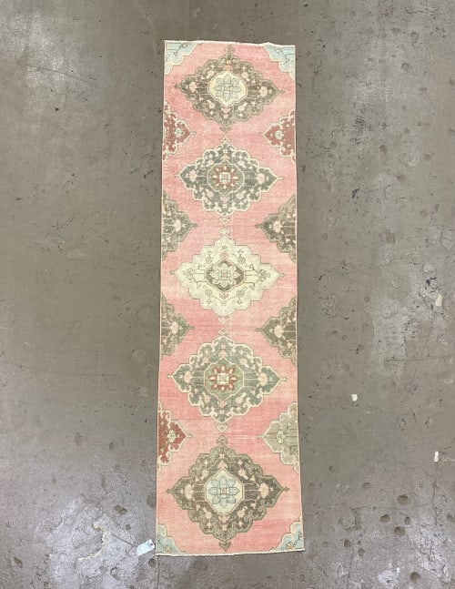 Vintage Turkish Rug Runner | 2.9 x 10.9 | Area Rug in Rugs by Wool and Rug