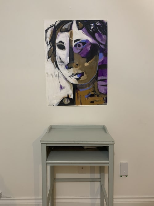 Behind her lavender eye | Paintings by Vikki Drummond