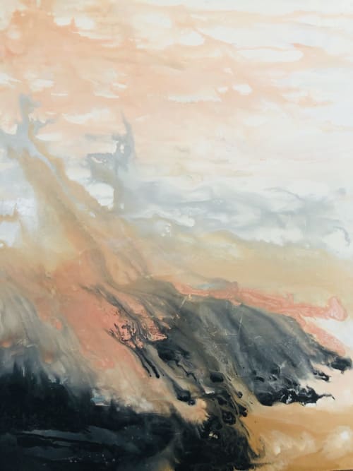 Fire Mountain | Mixed Media by Lori Burke