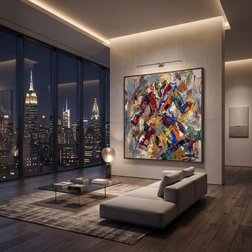 Holmes Trench Coat Impasto Oil Painting 180cm 70.8" | Oil And Acrylic Painting in Paintings by Dynasty Artisan