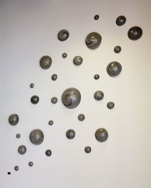 Wall Ball Installation | Sculptures by Larry Halvorsen